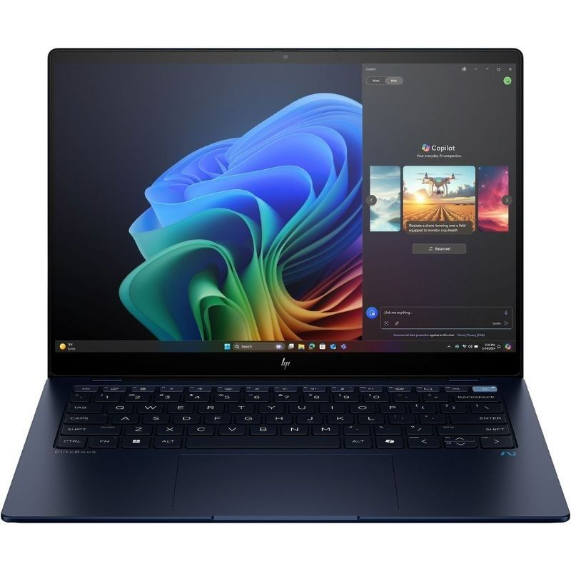 Portátil HP EliteBook Ultra G1q 9M4E3AT Qualcomm Snapdragon Elite X1E-78-100/ 32GB/ 1TB SSD/ 14' Táctil/ Win11 Pro