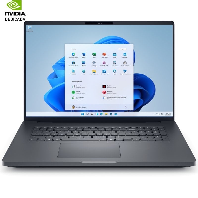 Portátil Workstation Dell Pro Max 18 Plus MB18250 Intel Core Ultra 7-265HX/ 32GB/ 1TB SSD/ RTX Pro 2000 Blackwell/ 18'/ Win11 Pro
